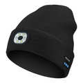 AeroBeanie Bluetooth beanie with front LED light in black