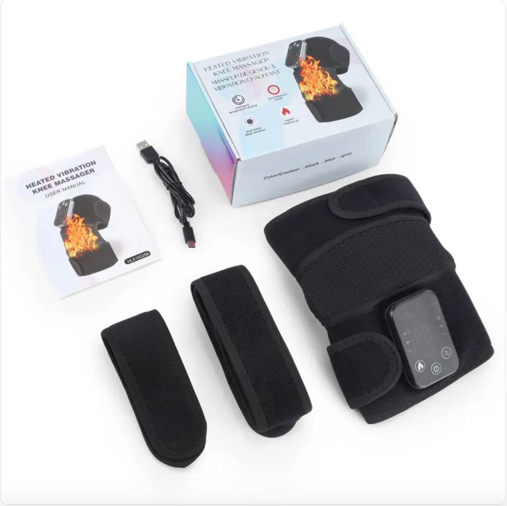 AeroJoint Heated Vibration Massage Wrap — Warmth & Relief for Knee or Shoulder
