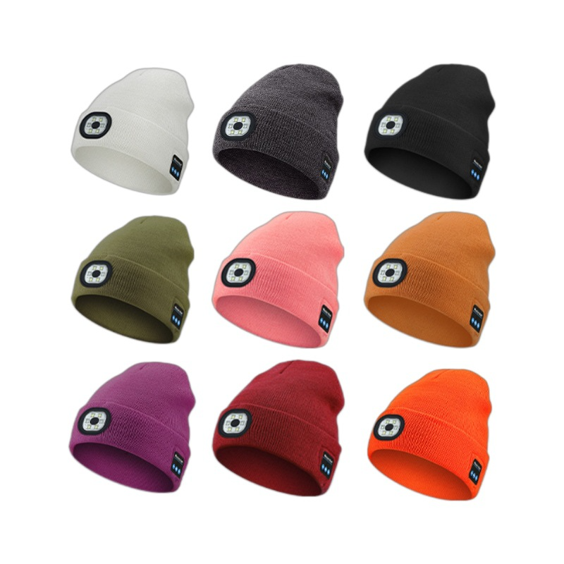AeroBeanie Bluetooth LED beanies in all colours