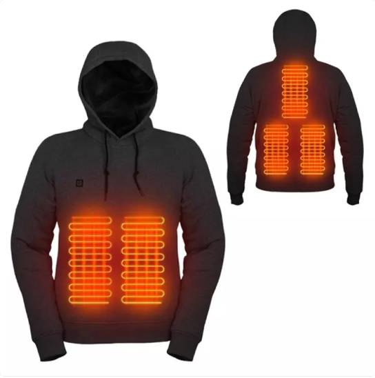 AeroHood Heated Hoodie in Black