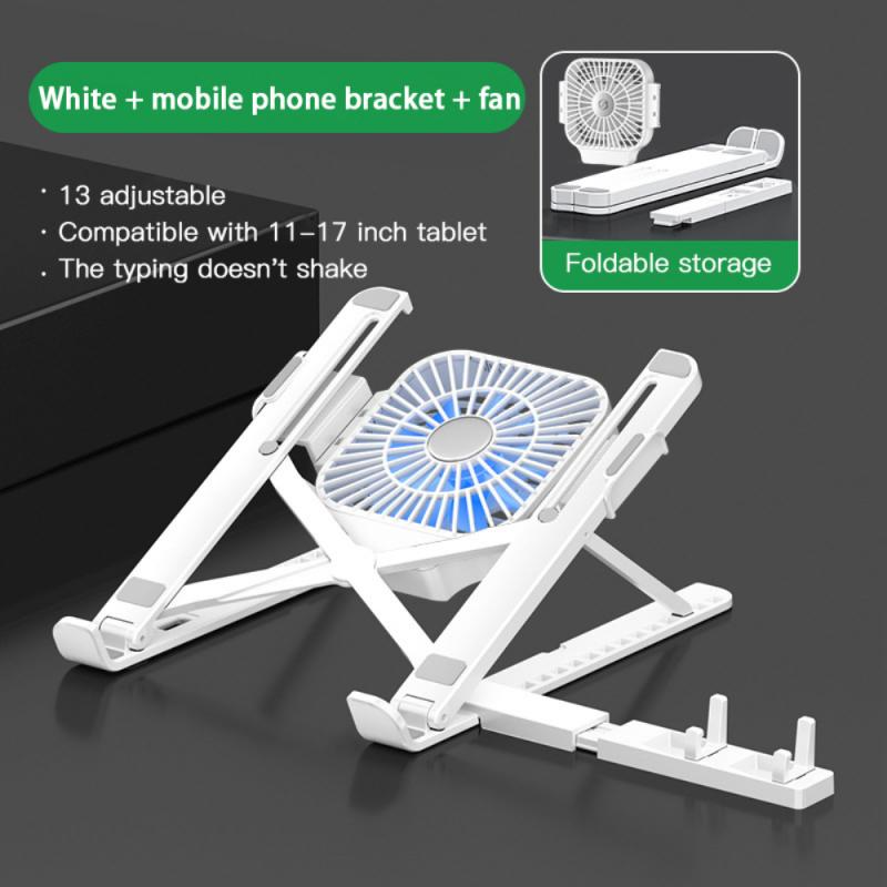 AeroDesk Laptop Cooling Stand — Adjustable Fan-Cooled Riser