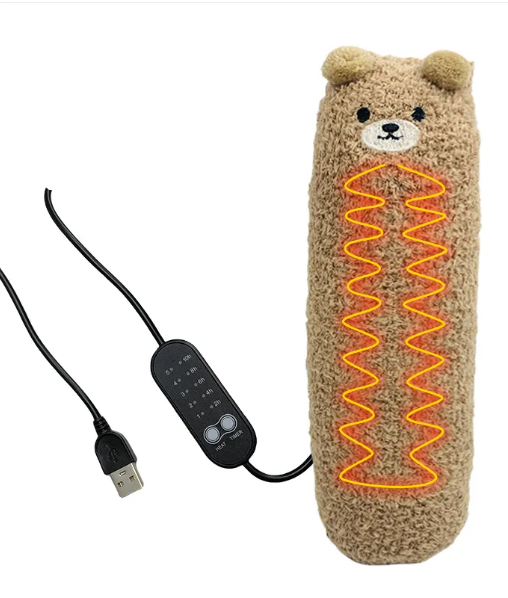 AeroCuddle USB Heated Plush in Camel