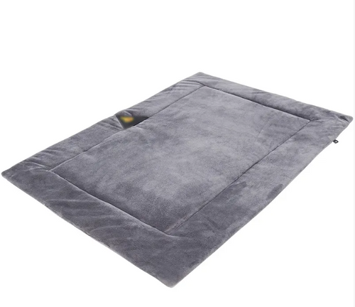 AeroDen Self-Warming Pet Bed in grey