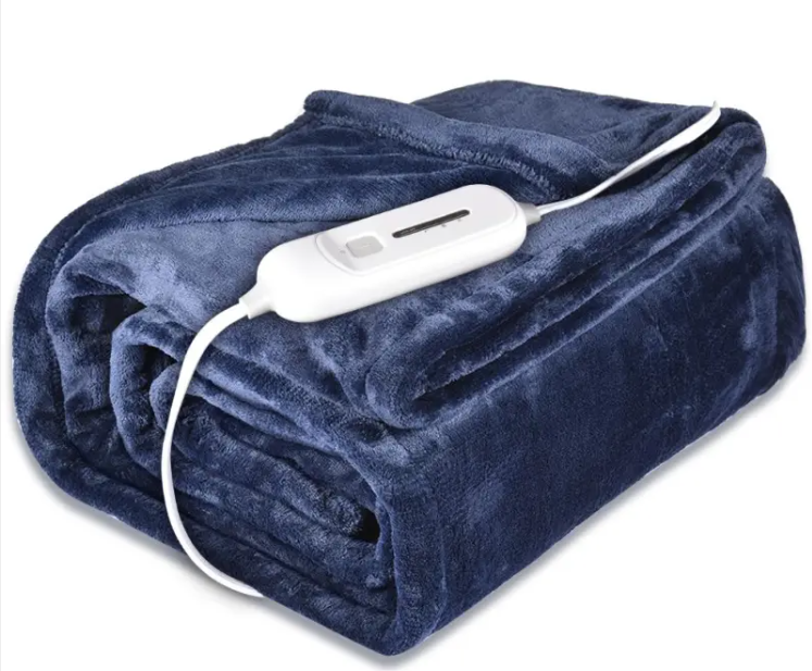 AeroBlanket Electric Heated Throw — 3-Level Adjustable Warmth